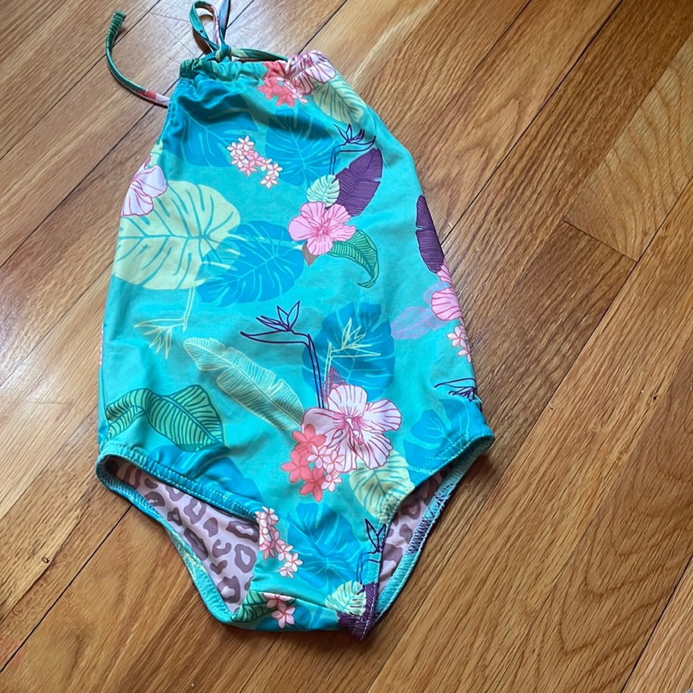 2/18- Feather 4 Arrow Halter bathing suit- size 3t